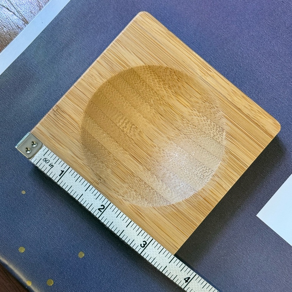 Bamboo Desk Organizer; paper clip organizer; desk knick knack organizer